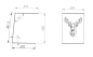 Preview: Beistelltisch mit Hirschmotiv, Massivholz Wildeiche mit LED